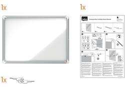 Buitenvitrine Nobo Premium Plus 9x A4 draaideur magnetisch
