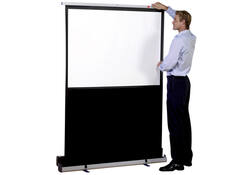 Projectiescherm Nobo draagbaar 162x122cm vloermodel