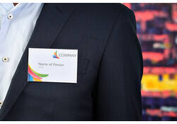 Badge Europel met clip en speld 90x60mm