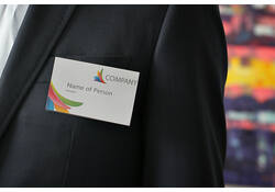 Badge Europel met speld 90x60mm