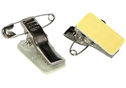 Clip met speld Europel zelfklevend voor badges