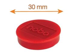 Magneet Nobo 30mm 700gr rood