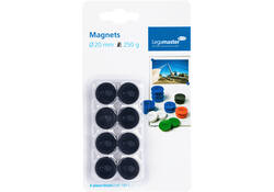 Magneet Legamaster 20mm 250gr zwart 8stuks