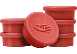 Magneet Legamaster 20mm 250gr rood 8stuks