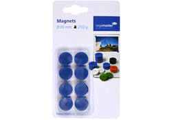 Magneet Legamaster 20mm 250gr blauw 8stuks