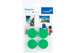 Magneet Legamaster 30mm 850gr groen 4stuks