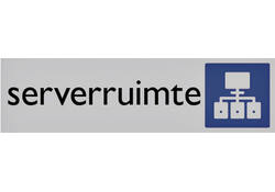 Infobord pictogram serverruimte 165x44mm