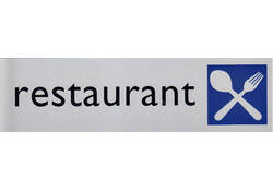Infobord pictogram restaurant 165x44mm