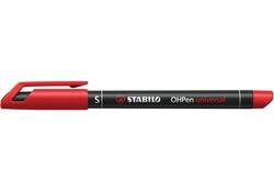 Viltstift STABILO OHpen 841/40 permanent rond superfijn rood