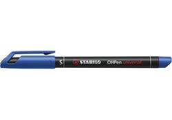 Viltstift STABILO OHpen 841/41 permanent rond superfijn blauw