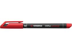 Viltstift STABILO OHpen 843/40 permanent rond medium rood