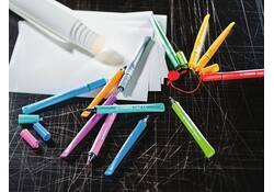 Viltstift STABILO Cappi 168/12 Arty medium assorti etui à 12 stuks
