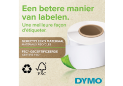 Etiket Dymo LabelWriter naamkaart hangmap 12x50mm 1 rol á 220 stuks wit