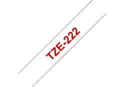 Labeltape Brother P-touch TZE-222 9mm rood op wit