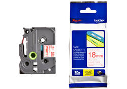 Labeltape Brother P-touch TZE-242 18mm rood op wit