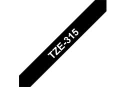 Labeltape Brother P-touch TZE-315 6mm wit op zwart