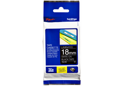 Labeltape Brother P-touch TZE-345 18mm wit op zwart