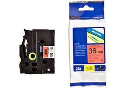Labeltape Brother P-touch TZE-461 36mm zwart op rood