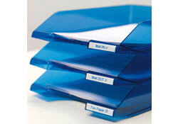 Labeltape Dymo LabelManager D1 polyester 12mm blauw op wit