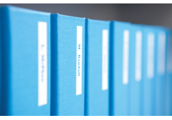 Labeltape Dymo LabelManager D1 polyester 12mm blauw op wit