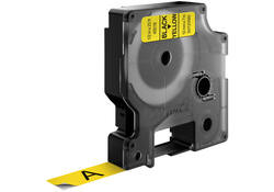 Labeltape Dymo LabelManager D1 polyester 12mm zwart op geel