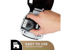 Labeltape Dymo LabelManager D1 polyester 19mm zwart op blauw