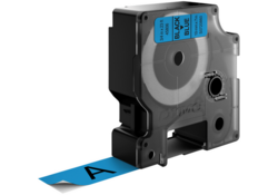 Labeltape Dymo LabelManager D1 polyester 19mm zwart op blauw