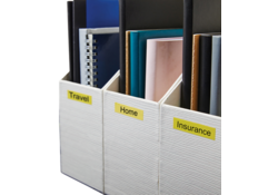Labeltape Dymo LabelManager D1 polyester 19mm zwart op geel