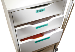 Labeltape Dymo LabelManager D1 polyester 19mm zwart op groen