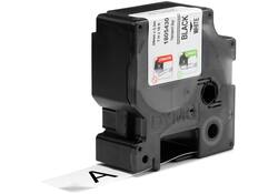 Labeltape Dymo Rhino industrieel vinyl 24mm zwart op wit