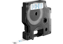Labeltape Dymo LabelManager D1 polyester 9mm blauw op wit