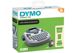 Labelprinter Dymo LetraTag 100T draagbaar azerty 12mm zilver
