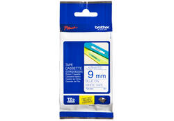 Labeltape Brother P-touch TZE-223 9mm blauw op wit