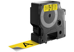 Labeltape Dymo LabelManager D1 polyester 24mm zwart op geel