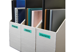 Labeltape Dymo LabelManager D1 polyester 9mm zwart op groen
