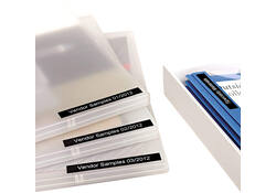 Labeltape Dymo LabelManager D1 polyester 19mm wit op zwart