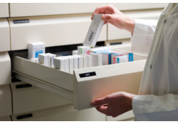 Labeltape Dymo LabelManager D1 polyester 19mm wit op zwart