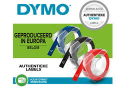 Reliëftape Dymo embossing vinyl 9mm assorti 3 stuks