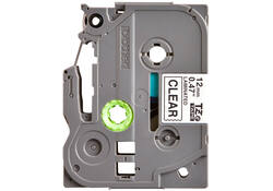 Labeltape Brother P-touch TZE-131 12mm zwart op transparant