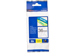 Labeltape Brother P-touch TZE-161 36mm zwart op transparant