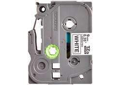 Labeltape Brother P-touch TZE-221 9mm zwart op wit
