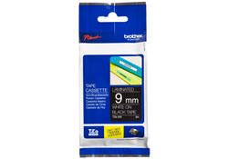 Labeltape Brother P-touch TZE-325 9mm wit op zwart