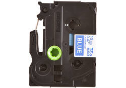 Labeltape Brother P-touch TZE-535 12mm wit op blauw