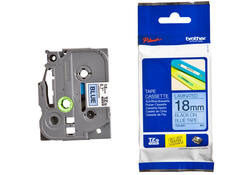 Labeltape Brother P-touch TZE-541 18mm zwart op blauw