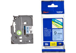 Labeltape Brother P-touch TZE-521 9mm zwart op blauw