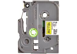 Labeltape Brother P-touch TZE-621 9mm zwart op geel