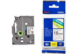 Labeltape Brother P-touch TZE-141 18mm zwart op transparant