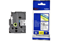 Labeltape Brother P-touch TZE-241 18mm zwart op wit