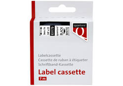 Labeltape Quantore 40913 9mmx7m zwart op wit