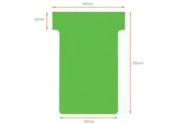 T-kaart Nobo nr.2 48mm groen 100 stuks